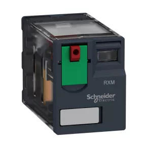   Relee electromecanice Schneider Electric Harmony - RXM4AB1P7 - Releu miniatură RXM, 4CO, 6 A, 230 V c.a., buton de testare