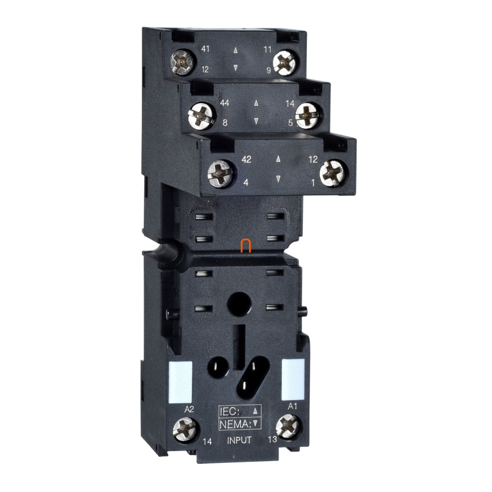 Soclu releu Schneider pentru RXM2, cu fișă, ieșire separată RXZE2S108M