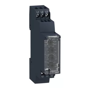   Relee de control Schneider Electric Harmony - RM17TE00 - releu trifazat de monitorizare a fazei și tensiunii, 1CO, 5A, 208…480VAC