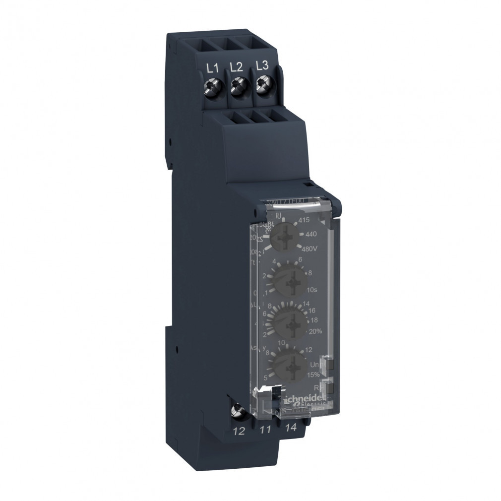 Relé de control de tensiune Schneider, 1f sau DC, 1CO, 5A, 12VDC RM17UAS14