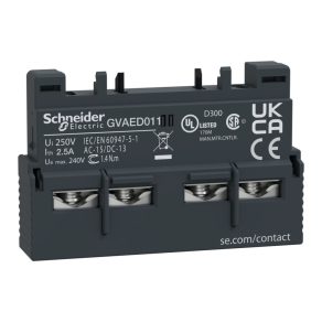   Schneider Electric TeSys - GVAED011 - Bloc de contacte auxiliare, panou frontal, defect NY + Z