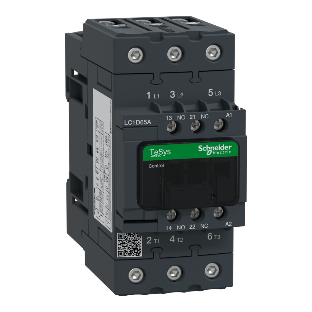 Magneto-contact Schneider cu 3 poli (AC3, 400V 65A), 230V AC 50/60Hz (Everlink)