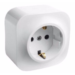   Priză cu obturator de siguranță Legrand Forix 2P+F (GYV) IP20 montată pe suprafață, albă - 782420