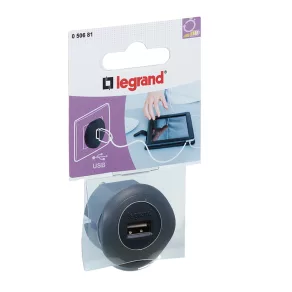Priză USB Legrand 1,5 A – 5 V, negru – 50681