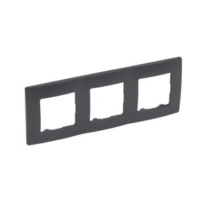 Legrand Niloé 3-cadru, negru mat - 397033