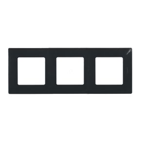Cadru Legrand Niloé cu 3 prize, negru onix - 397053