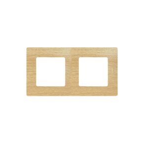 Cadru Legrand Niloé 2, decor din lemn deschis - 397096