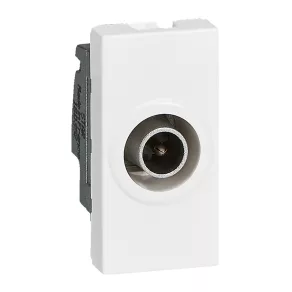   Priză TV Legrand Program Mosaic în formă de stea - 9,5 mm, 1 modul, alb - 78793