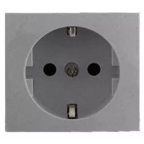   Capac de siguranță pentru priză Legrand Valena 2P+F (GYV), aluminiu - 770257
