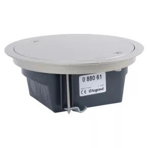   Cutie de podea Legrand IP66 cu capac detașabil, capac din oțel inoxidabil, pentru 4 module - 88061