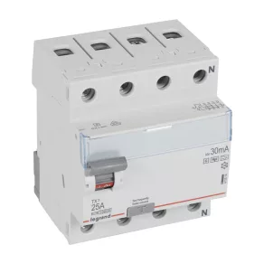 Întrerupător Legrand TX3 4P D 25A 30MA A-HPI - 411814