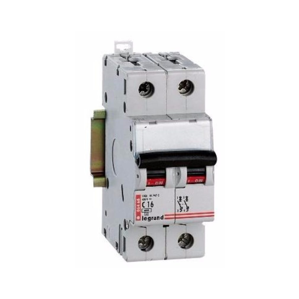 Legrand mini-disjunctor 2P C 6A 6kA RX3 (419221)