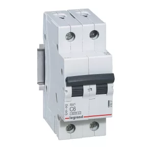   Întrerupător automat miniatural Legrand RX3 2P C6 6000A BIC - 419221