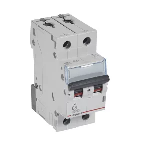   Întrerupător automat miniatural Legrand TX3 2P B6 6000A/6kA BIC - 403383
