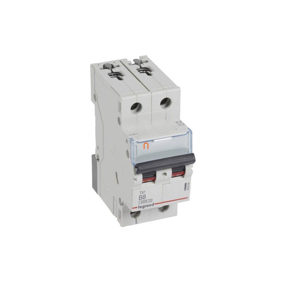 Legrand Circuit Breaker 2P B 8A 6kA TX3 (403384)