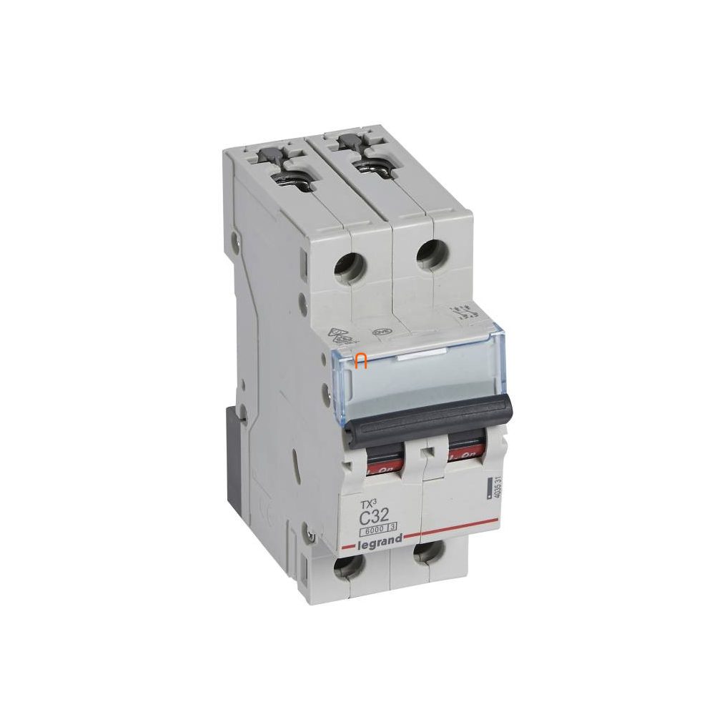 Legrand Circuit Breaker 2P C 32A 6kA TX3 (403531)