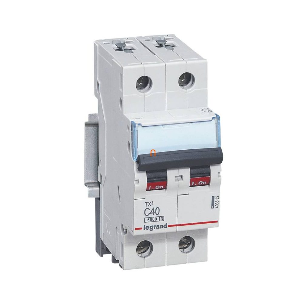 Legrand Circuit Breaker 2P C 40A 6kA TX3 (403532)