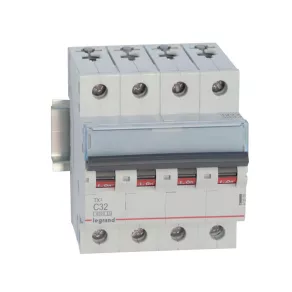   Întrerupător automat miniatural Legrand TX3 4P C32 6000A/6kA BIC - 403565
