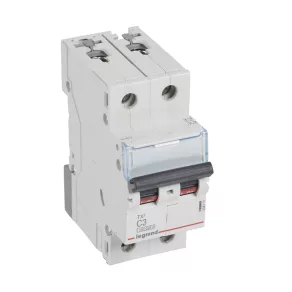   Întrerupător automat miniatural Legrand TX3 2P C3 10000A/10kA BIC - 404199