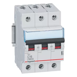   Întrerupător automat miniatural Legrand TX3 3P C16 10000A/10kA BIC - 404222