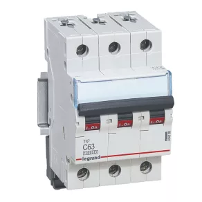   Întrerupător automat miniatural Legrand TX3 3P C63 10000A/10kA BIC - 404228
