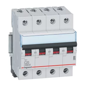   Întrerupător automat miniatural Legrand TX3 4P C20 10000A/10kA BIC - 404257