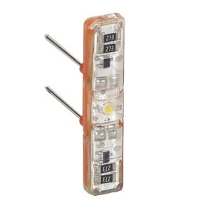  Lampa cu lumină intermitentă din gama Legrand Céliane / Mosaic, indicator luminos cu cablu existent 230 V~3 mA - 67685