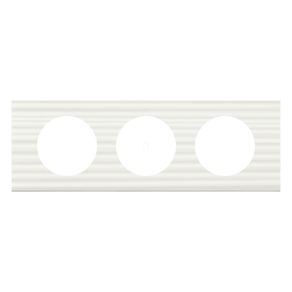 Cadru Legrand Céliane cu 3 prize, Corian alb - 69013