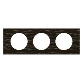 Cadru Legrand Céliane cu 3 prize, Corian negru - 69023