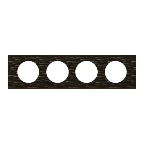 Legrand Céliane 4 cadre, Corian negru - 69024