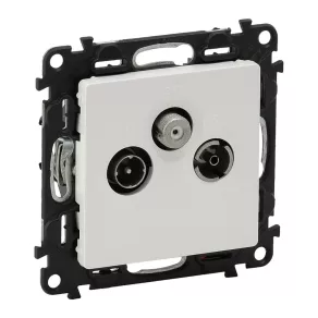   Priză Legrand Valena Life TV-Radio-SAT, în formă de stea, 1,5 dB alb - 753152