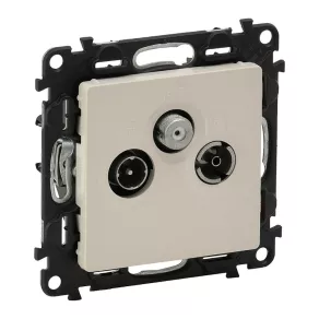   Priză Legrand Valena Life TV-Radio-SAT, în formă de stea, 1,5 dB, culoare fildeș - 753252