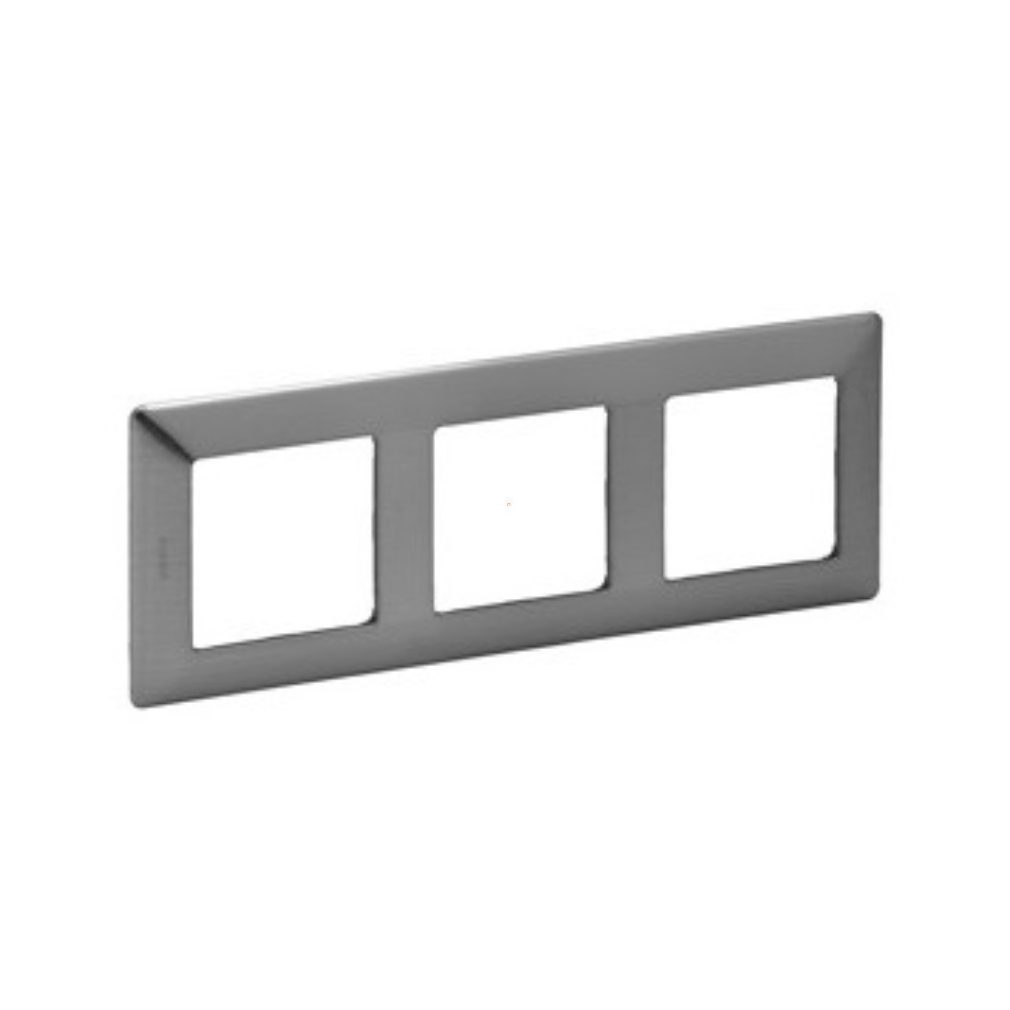 Legrand Valena Life cadru 3, decor inox la alegere (754153)