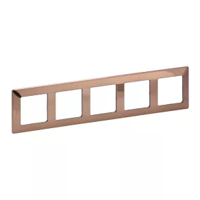 Cadru Legrand Valena Life 5, decor cupru - 754165