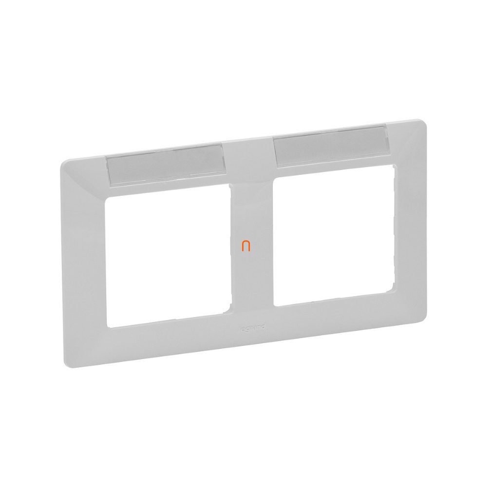 Legrand Valena Life 754012 cadru 2, cu suport pentru etichete, orizontal, alb