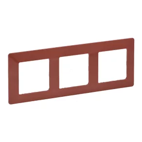 Cadru Legrand Valena Life cu 3 prize, teracotă - 754073