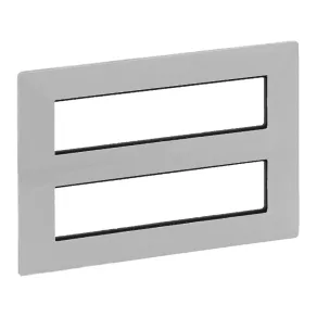   Cadru modular Legrand Valena Life 2x4x2, aluminiu orizontal - 752346