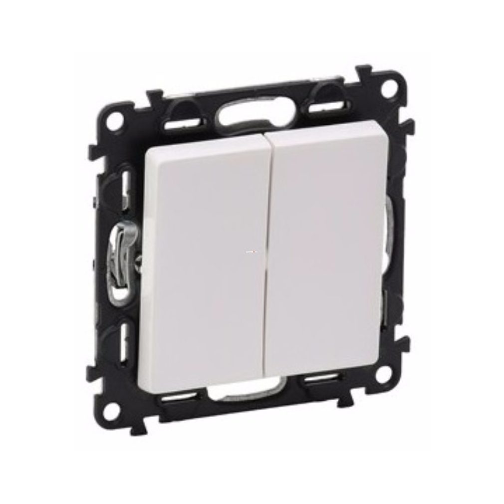 Legrand Valena Life comutator dublu cu contact alb (752118)
