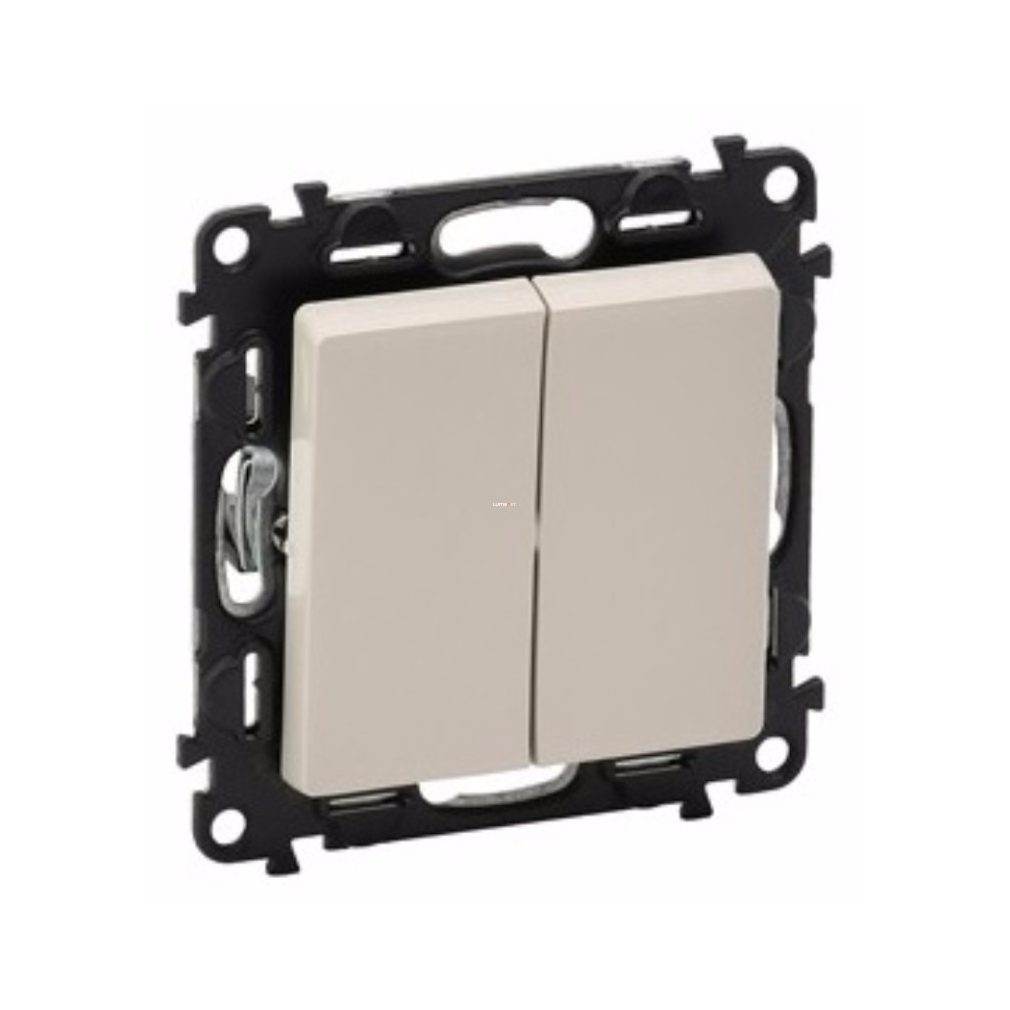 Legrand Valena Life comutator cu două contacte, presare, culoare fildeș (752218)