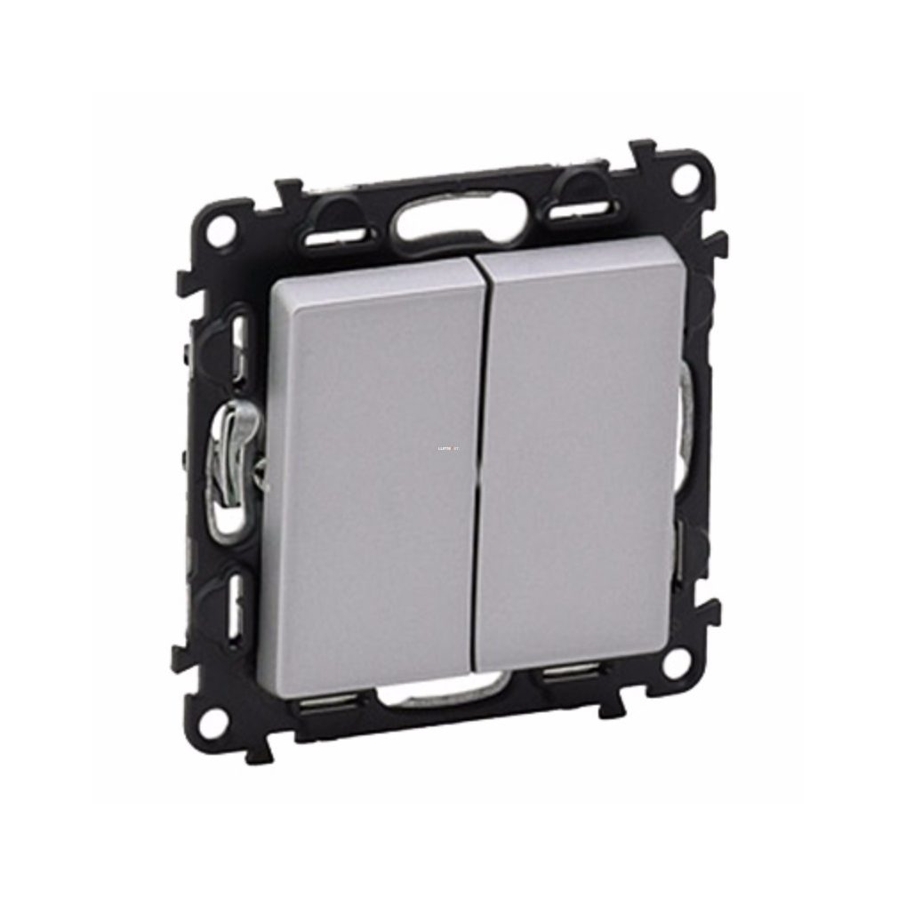 Legrand Valena Life 106+6 comutator dublu din aluminiu (752308)