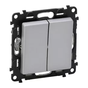  Întrerupător pentru candelabru Legrand Valena Life 10 AX aluminiu - 752305