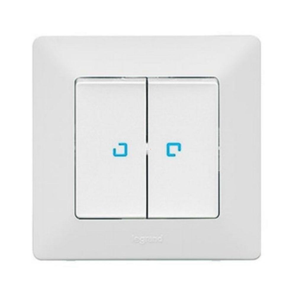 Legrand Valena Life 105JF comutator pentru candelabru cu indicator luminos alb (752128)
