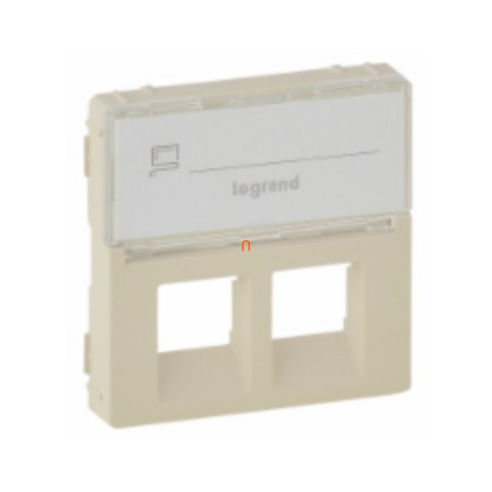 Legrand Valena Life 755481 2xRJ45 capac cu suport pentru etichete, culoare fildeș