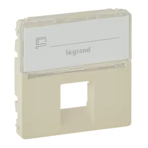   Legrand Valena Life capac priză 1xRJ45, cu suport pentru etichetă, culoare ivoriu - 755471