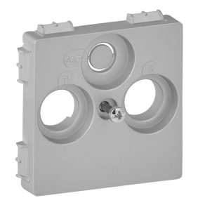   Capac pentru priză Legrand Valena Life TV-Radio-SAT (30 mm) din aluminiu - 754802