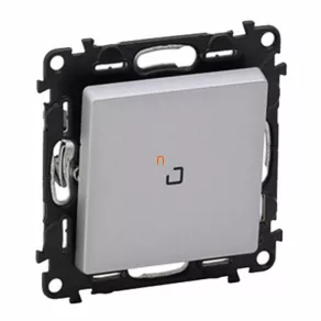   Legrand Valena Life 752310 101JF întrerupător unipolar cu indicator luminos, aluminiu - 752310