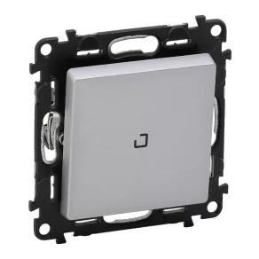   Întrerupător unipolar Legrand Valena Life cu indicator luminos 10 AX aluminiu - 752304