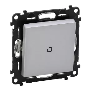   Comutator Legrand Valena Life cu indicator luminos, aluminiu - 752312