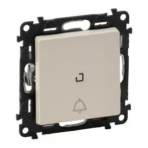   Comutator Legrand Valena Life cu buton sonerie, indicator luminos, culoare ivoriu - 752216
