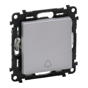   Buton de comutare Legrand Valena Life cu semnal sonor, aluminiu - 752315